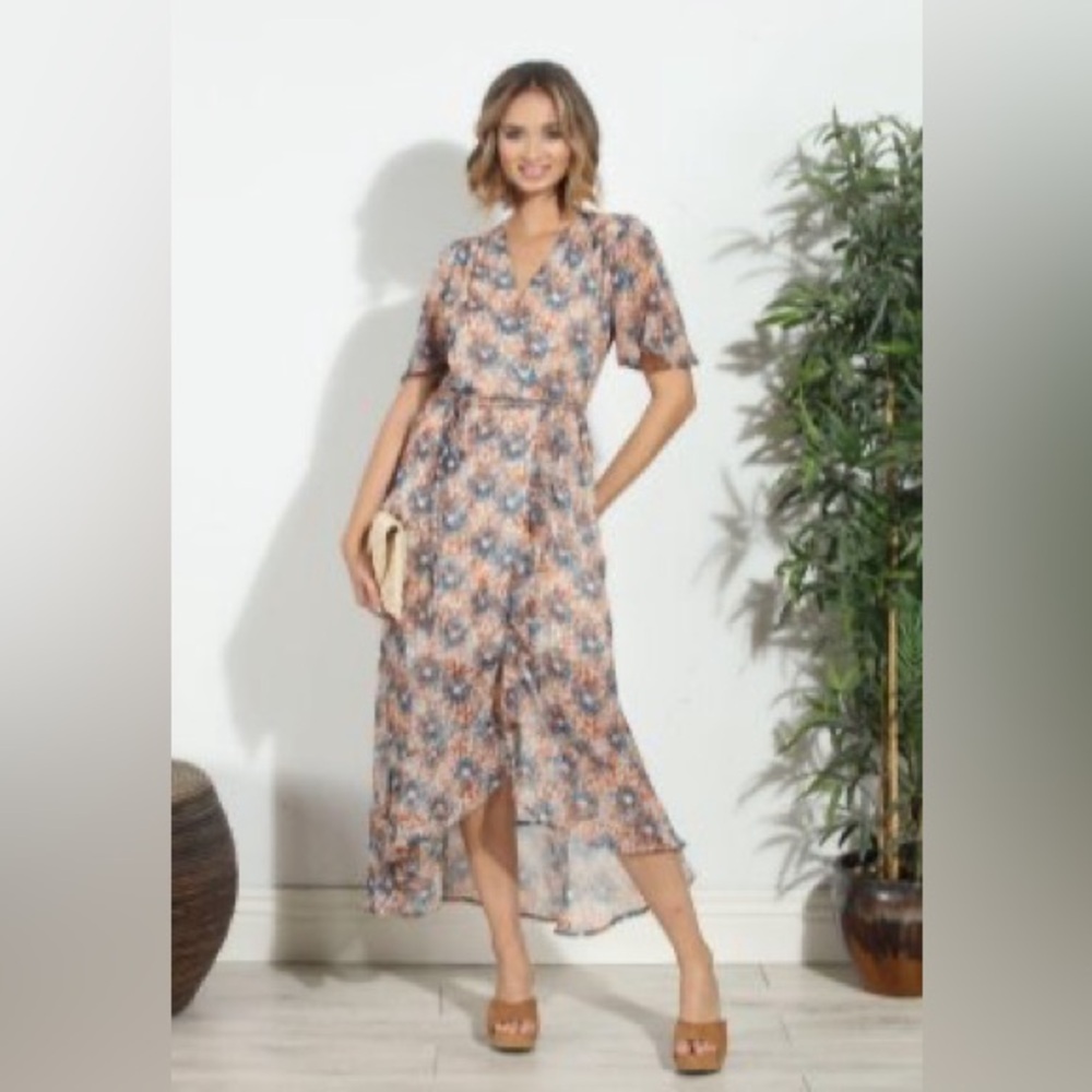 Veronica M Ruffle Wrap Dress